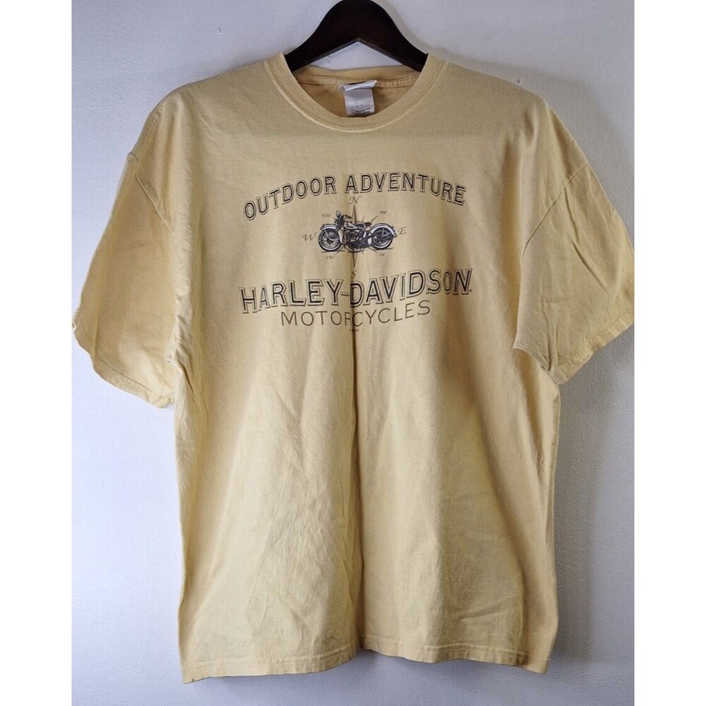 Vtg‎ Y2K HARLEY DAVIDSON T Shirt Men's XL Oklahoma City Biker Motorcycle Grunge